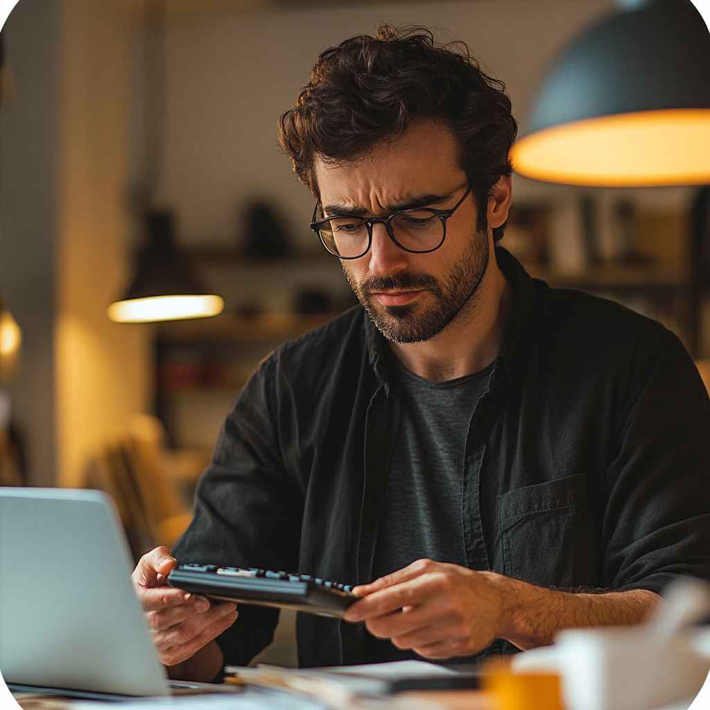 A professional calculating the financial impact of wrong hires.