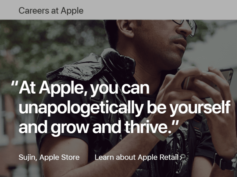 career page apple