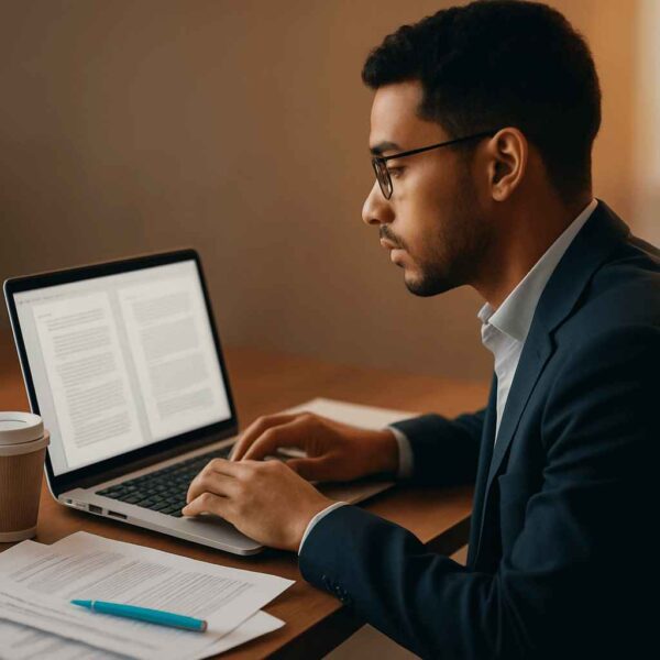 A hiring manager using a dashboard comparing two candidates side-by-side.