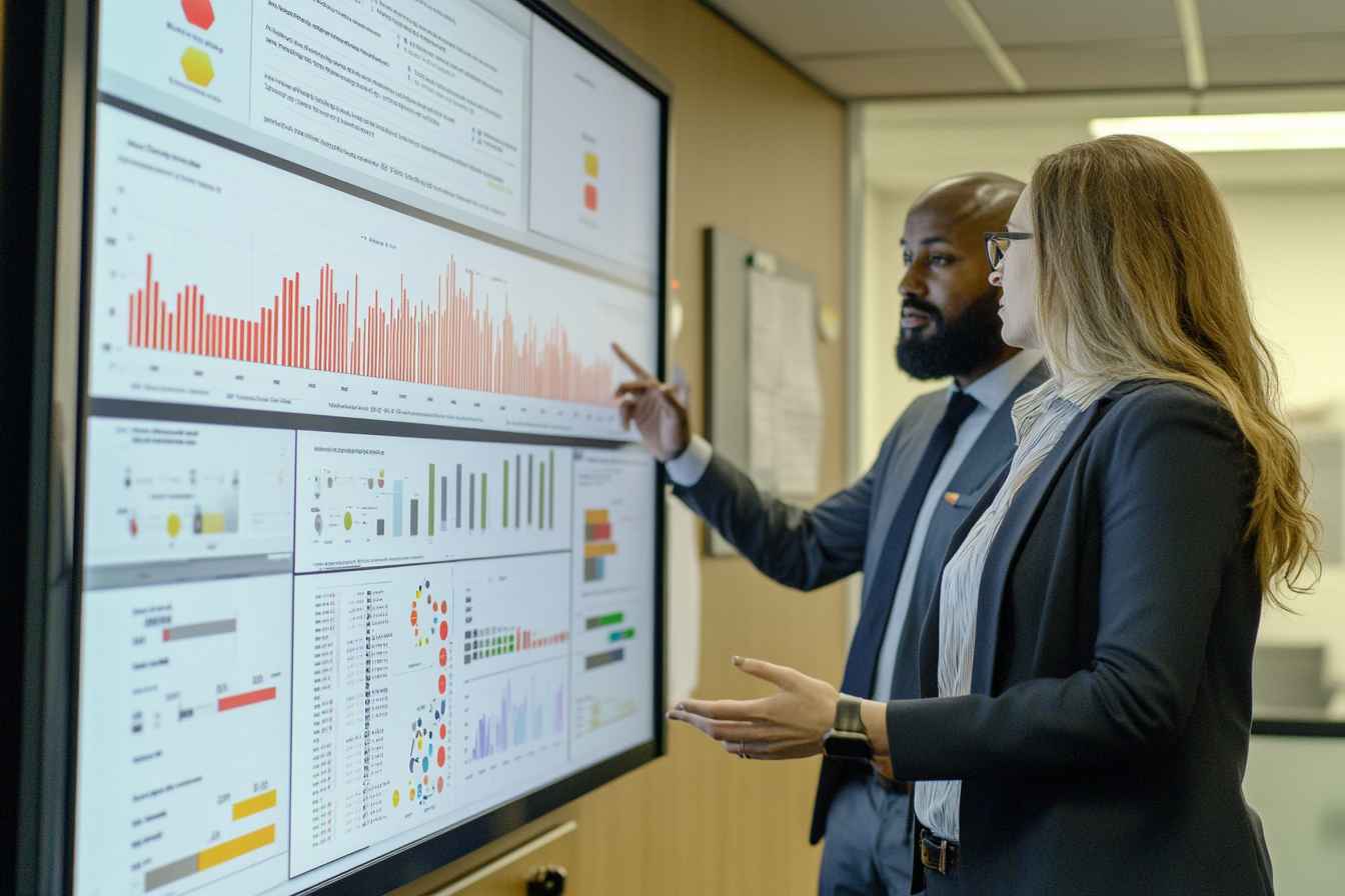 Applicant Tracking System for NHS: Making Healthcare Hiring Efficient and Fair 1 DEI officer reviewing NHS diversity hiring metrics on screen.
