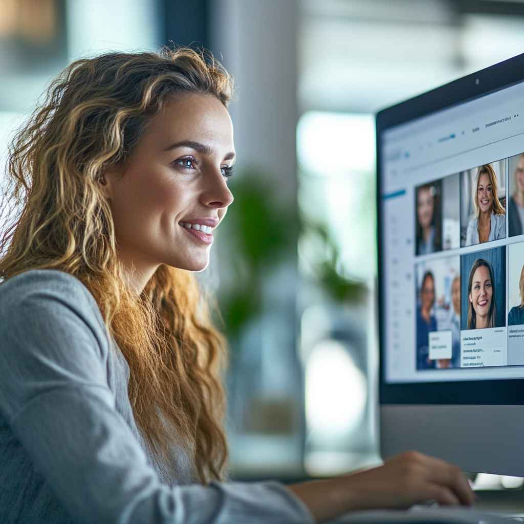 Recruiter automating candidate communication for care job applicants.