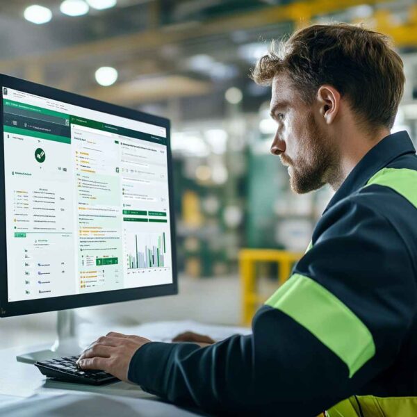 Waste management ATS dashboard tracking certifications and job candidates.
