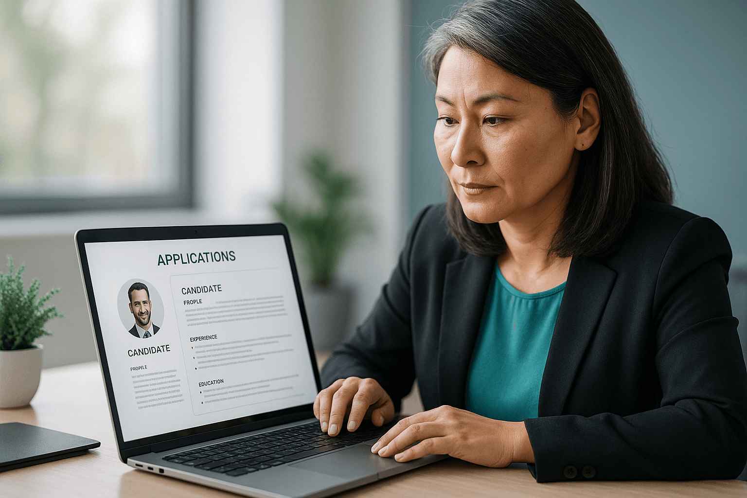A recruiter preparing a rejection email using a structured template—demonstrating professional handling of direct candidate outreach in recruitment.