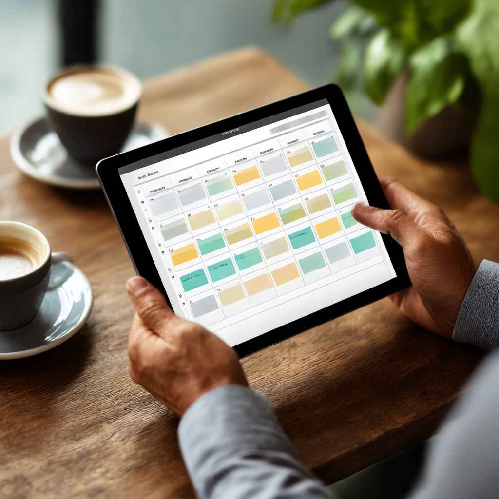 Candidate scheduling interview easily through tablet interface