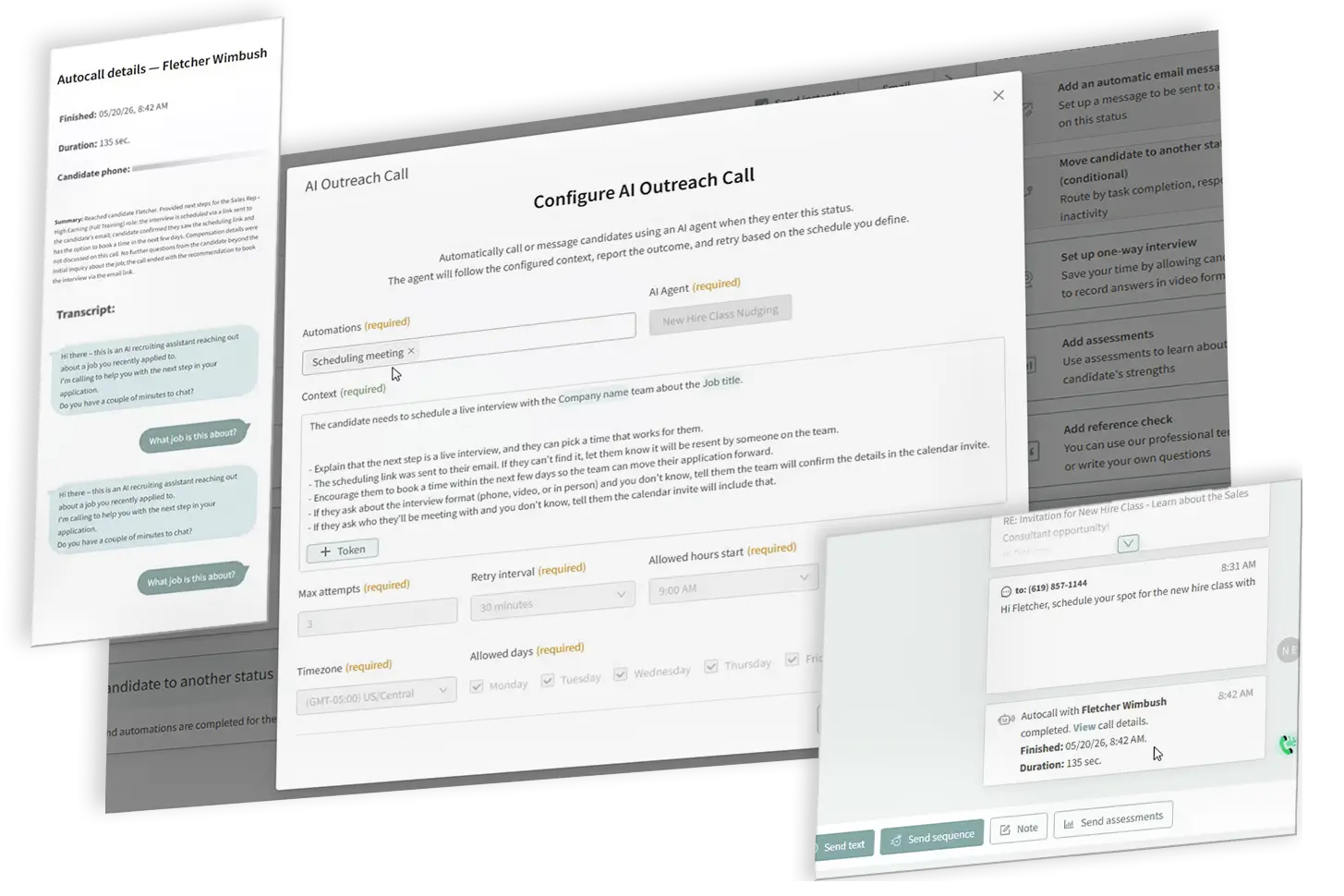 automated candidate follow-up calls