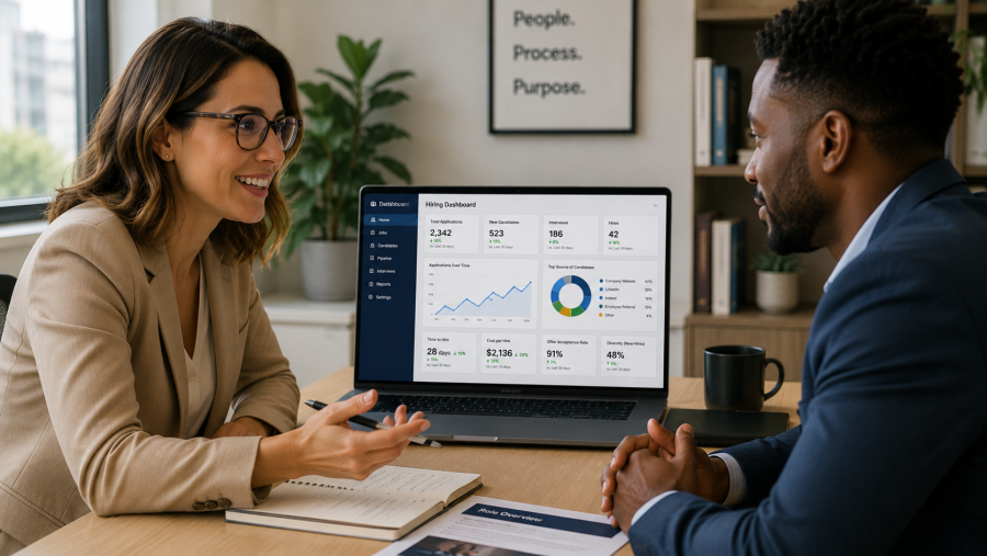 Programmatic Job Advertising: The Essential Guide for Growing Businesses 3 Discovered and AcquireROI partnership -- programmatic job advertising combined with structured hiring tools