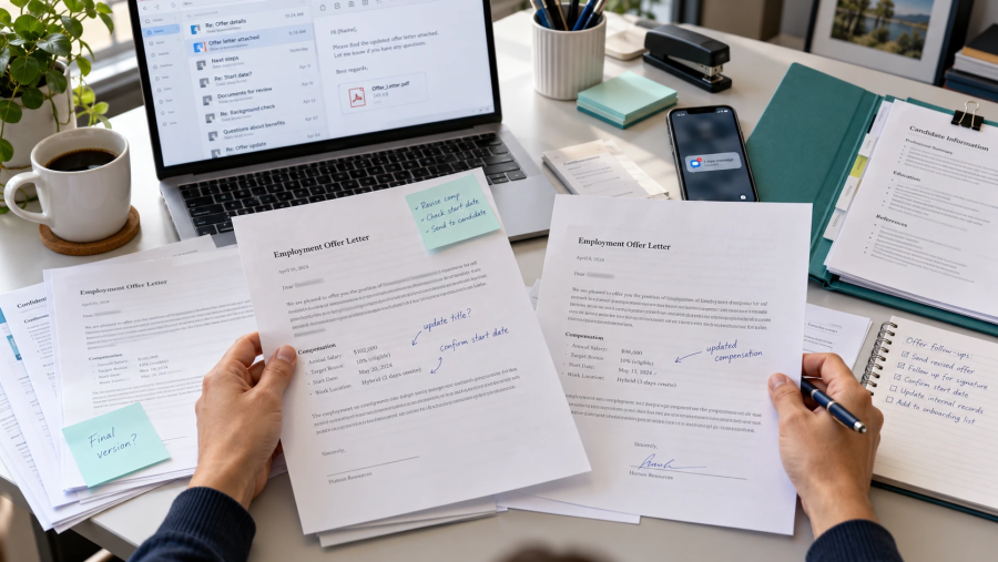 Offer Letter Automation: How to Streamline the Final Stage of Hiring 2 Manual offer letter process with documents, email, and signature tracking
