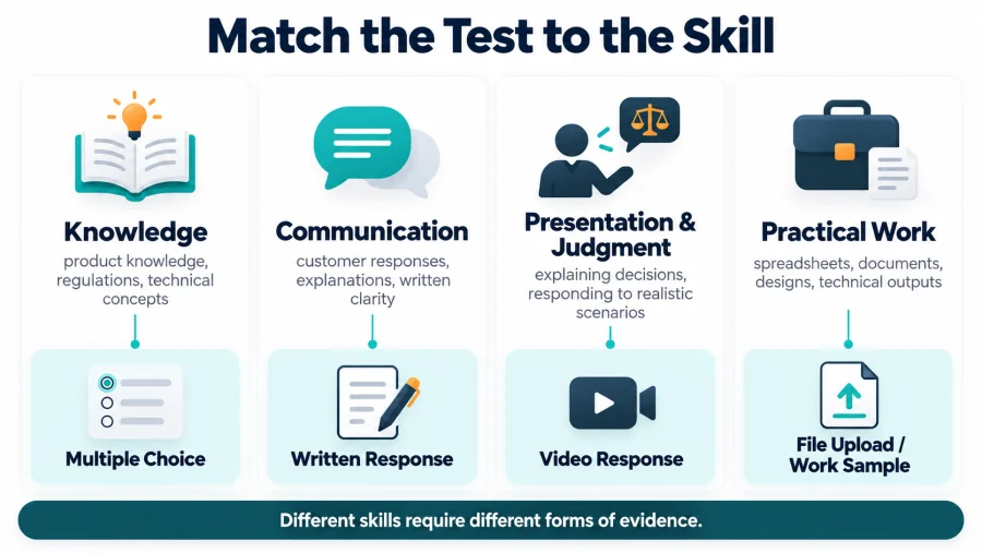 Custom Skill Tests: Build Assessments Around the Work You Actually Hire For 3 Custom skill test formats matched to different job skills