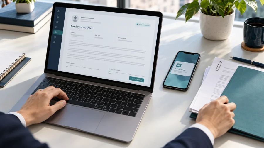 Offer Letter Automation: How to Streamline the Final Stage of Hiring 4 Streamlined digital offer signing