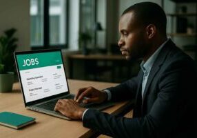 A professional exploring job openings on a modern, mobile-optimized career page designed for better candidate experience.