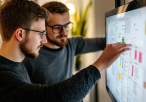 HR professional working on the benefits and FAQ content