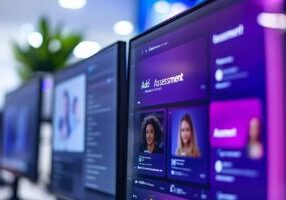 Hiring platform dashboard displaying an option to add assessments to job postings.