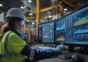 Compliance and hiring analytics in industrial ATS dashboard.