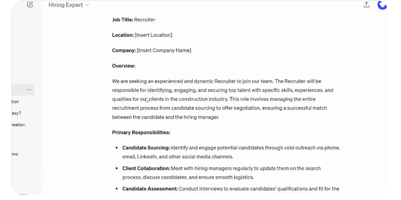 Hiring GPT Tool